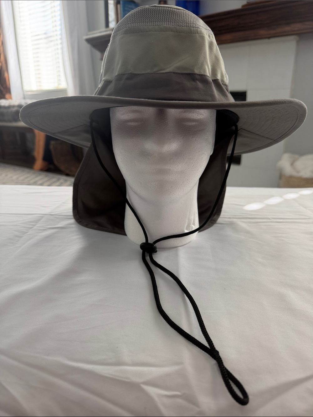 Free Authority Gray Sun Hat with Neck Flap - Picture 2 of 4